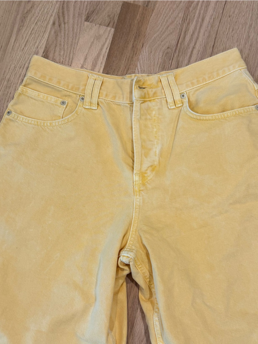 We The Free Yellow Montana Jean Shorts - Picture 5 of 14